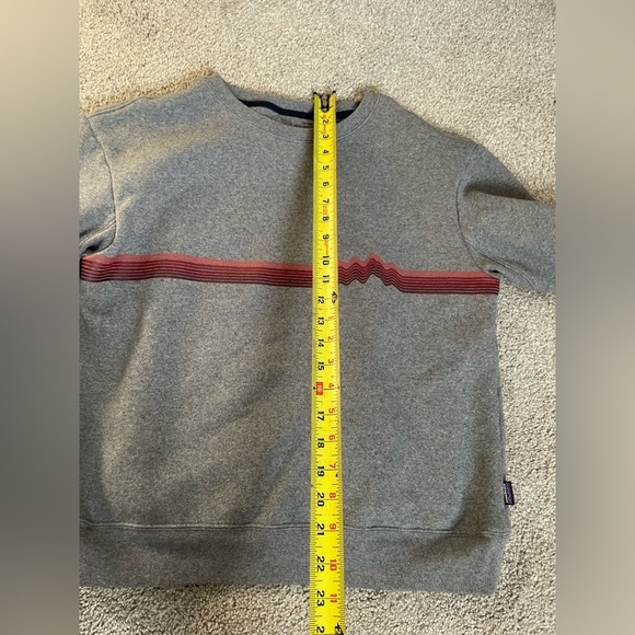 Patagonia Ridge Rise Stripe Uprisal Crew Sweatshirt -size Medium - Picture 8 of 9